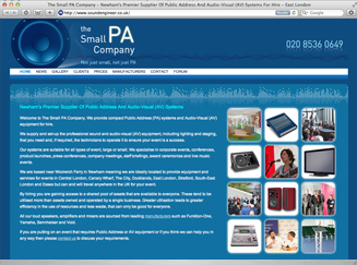 Web site for The Small PA Company