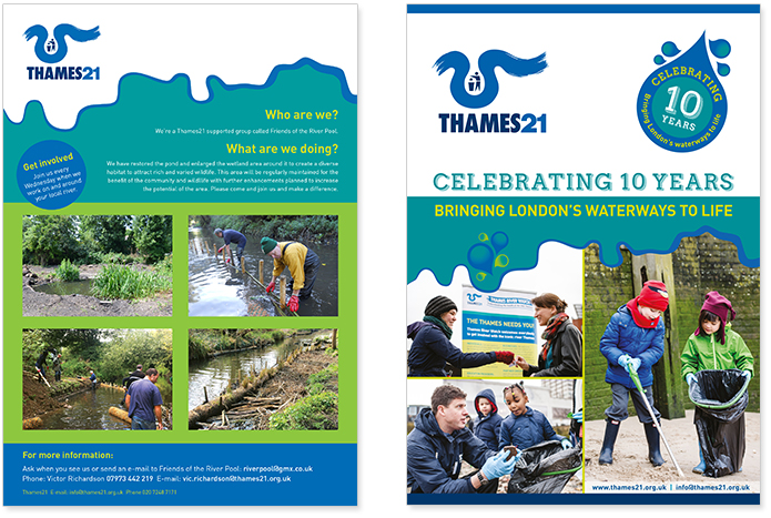 Posters for Thames21 charity