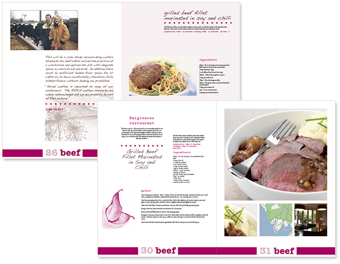 Celebrity Recipe Collection book for RSPCA's Freedom Food