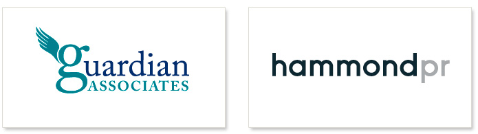 Logos for Guardian Associates and Hammond PR